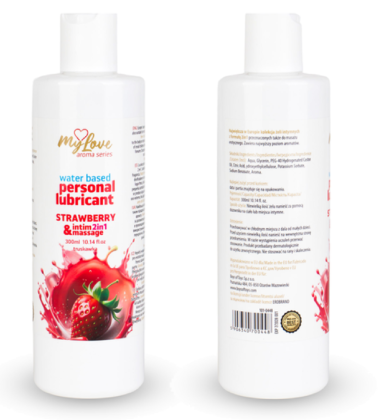 MyLove intimni gel za masažu i lubrikant Jagoda 300ml  101 0448-4